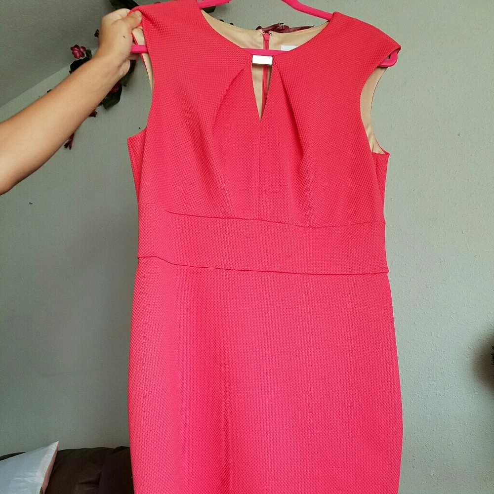 Coral dress